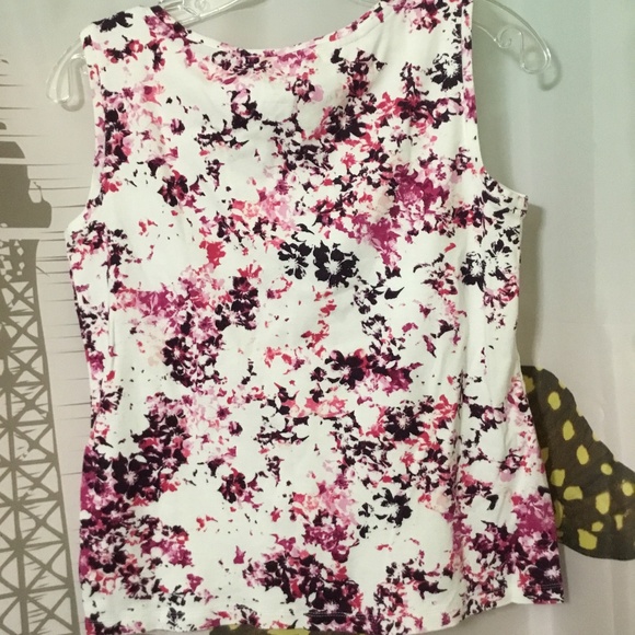 NWOT~Croft & Barrow Women's Multi-color Blouse Sleeveless~Size Small - Picture 5 of 6